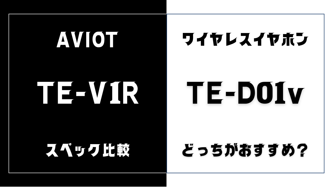 TE-V1RとTE-D01vの違い