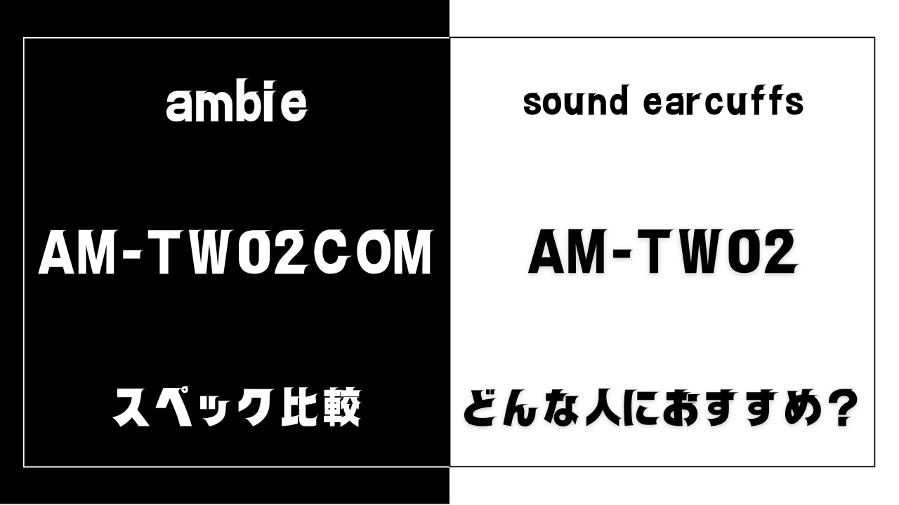 AM-TW02COMとAM-TW02の違いを比較